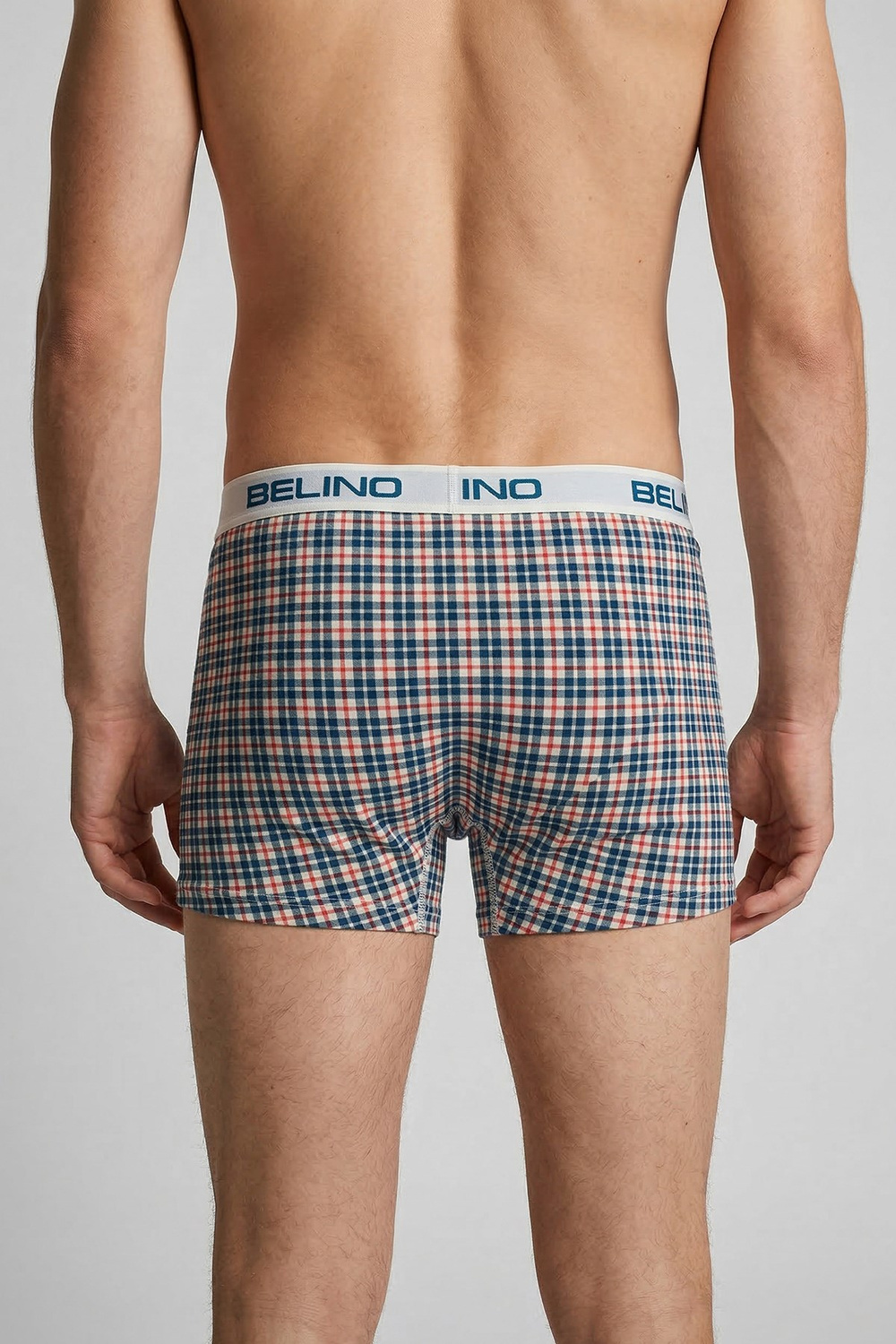 Erkek Boxer Şort Ekose Desenli- Plaid Timeless