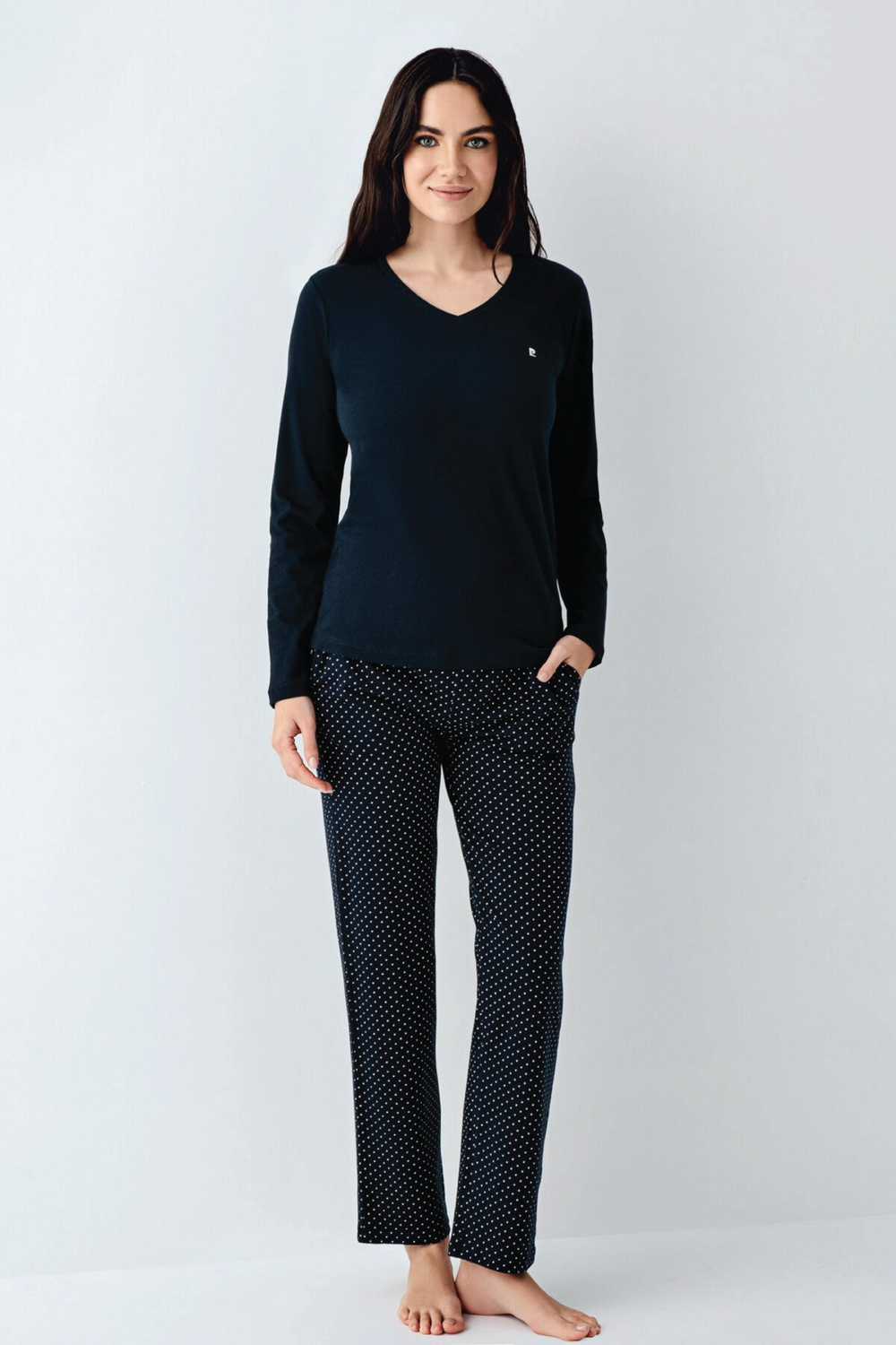 Pierre Cardin Kadın Lacivert Pijama Takımı
