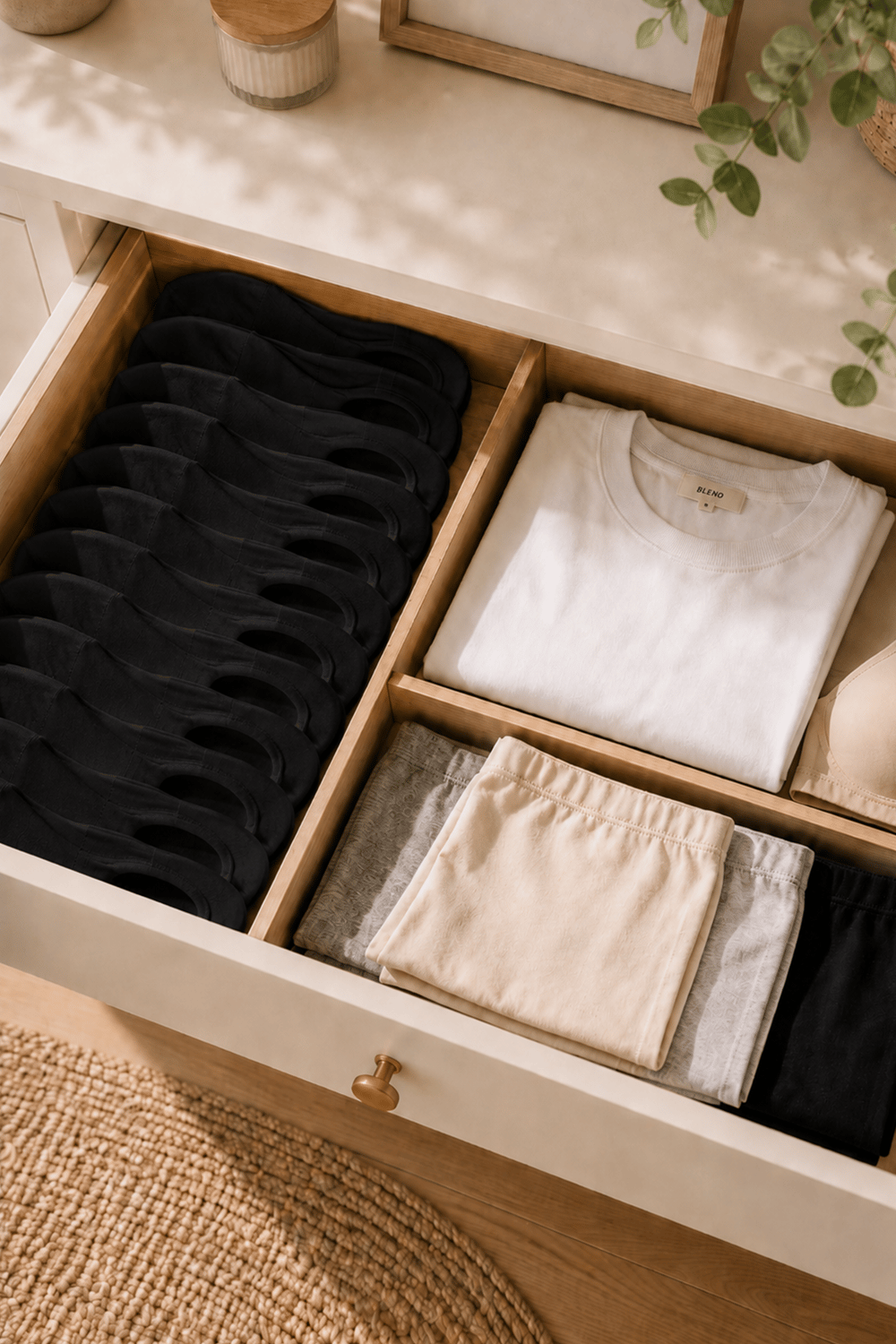 12 Li paket Penye Dikişsiz Kadın Siyah Patik Çorap