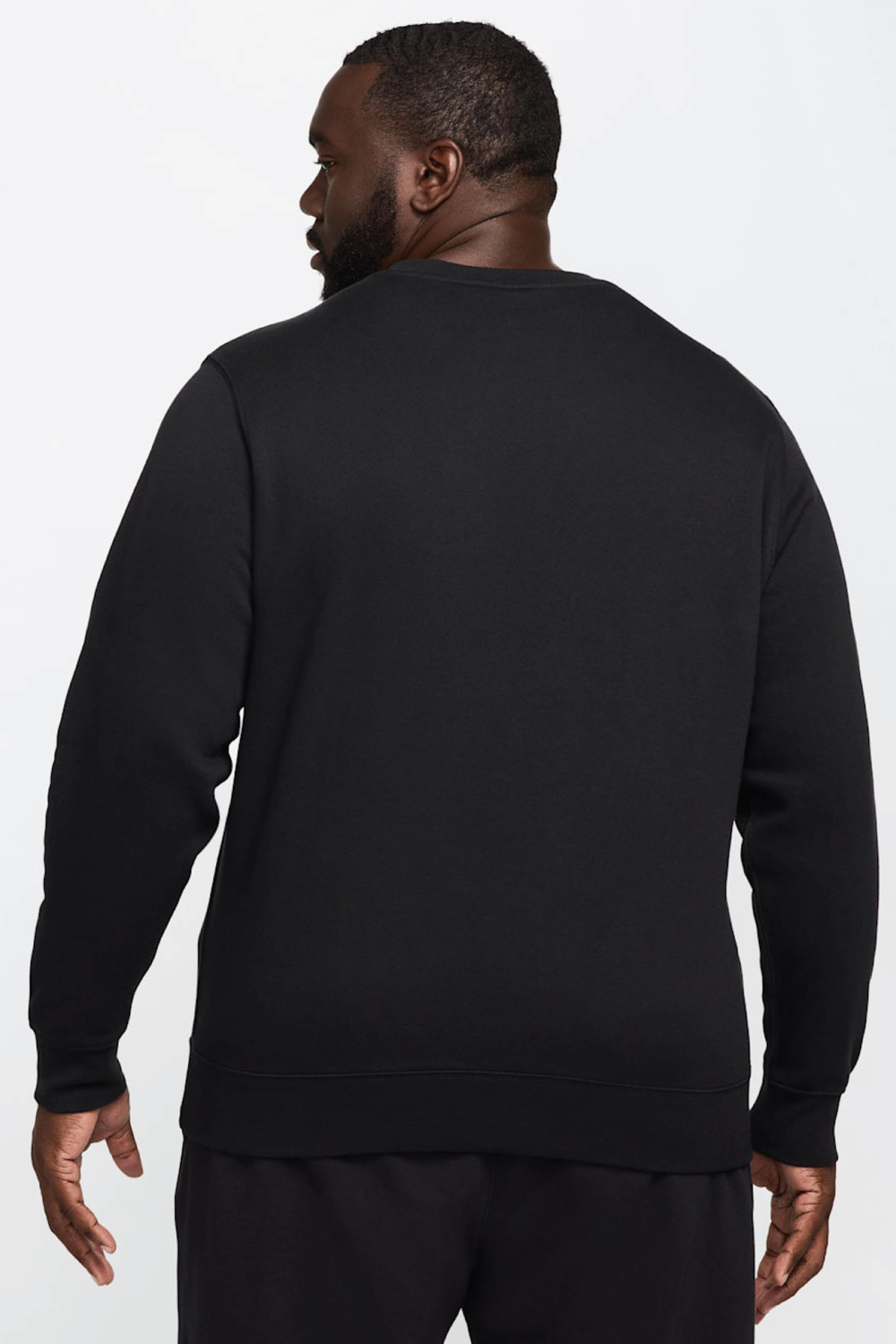 Nike Club Fleece Crew Erkek Siyah Sweatshirt