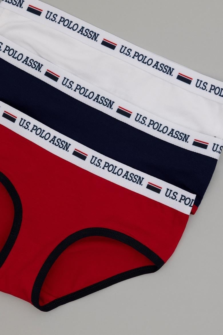 U.S.Polo Assn.Kız Çocuk 6 Lı Slip Külot Navy