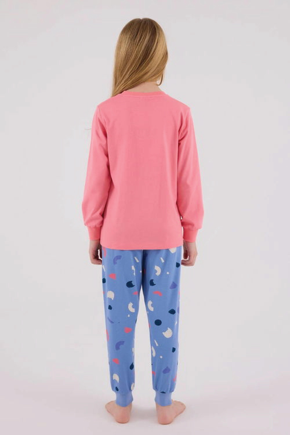 Rolypoly Kız Çocuk Neon Pembe Pijama Takımı