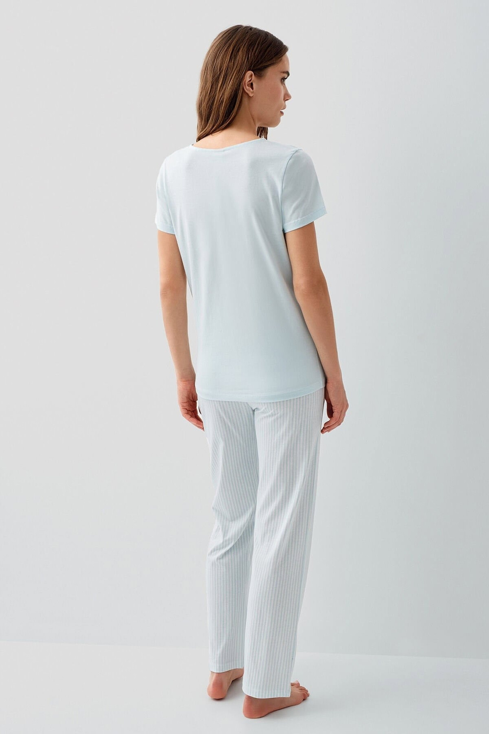 Kadın Mavi Pijama Takım PC9202-S-V2