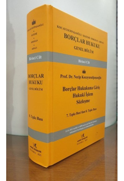 Borçlar Hukuku Genel Bölüm Birinci Cilt