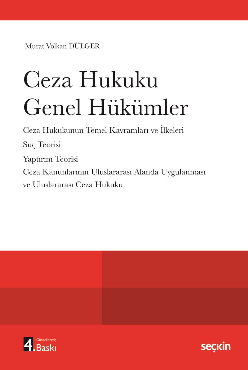 Ceza Hukuku Genel Hükümler  kitap kapağı