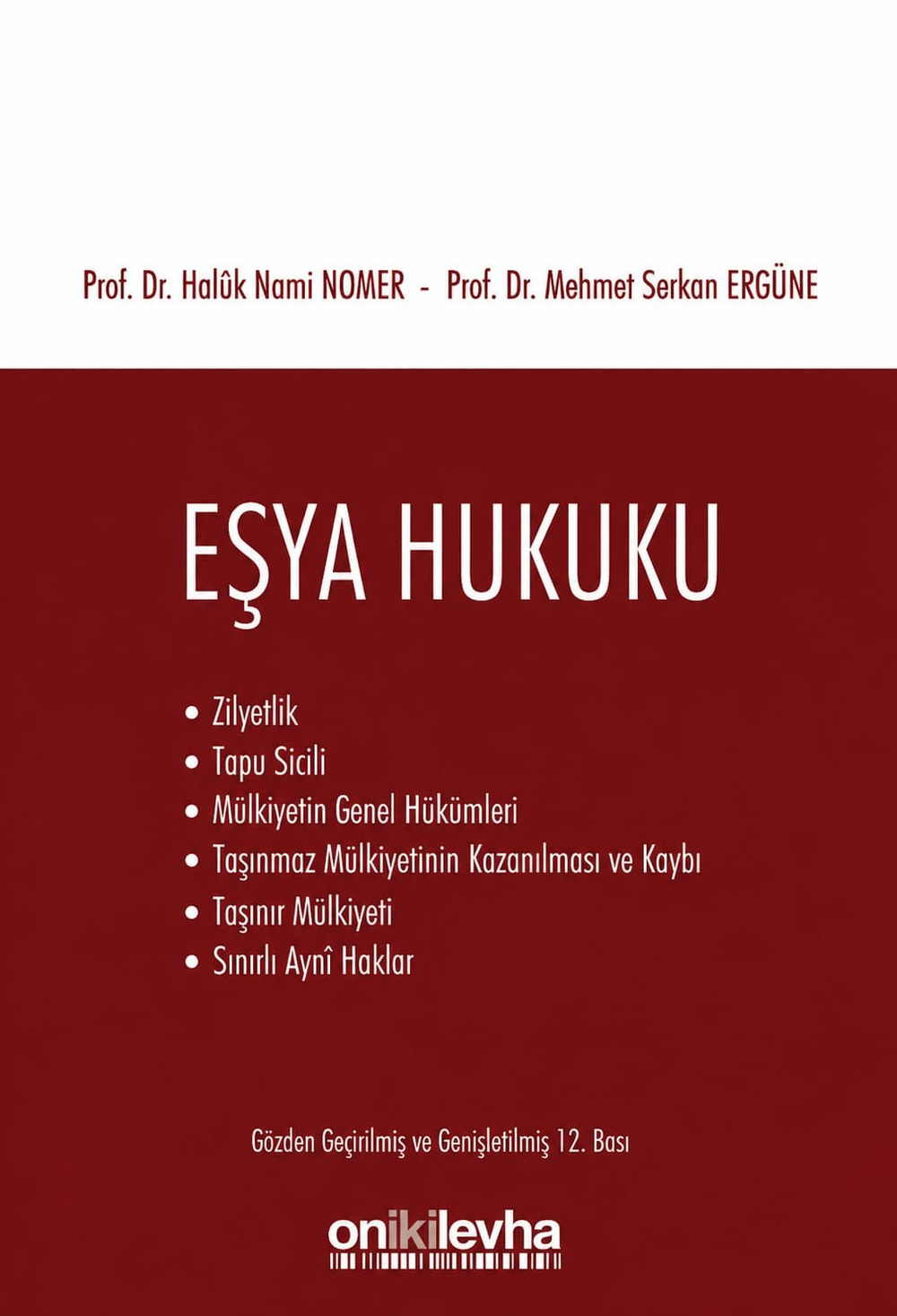 Eşya Hukuku  kitap kapağı