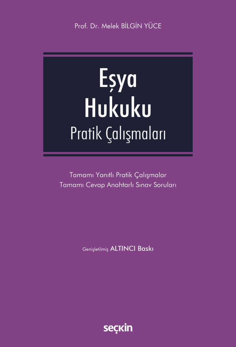 Eşya Hukuku Pratik Çalışmaları  kitap kapağı
