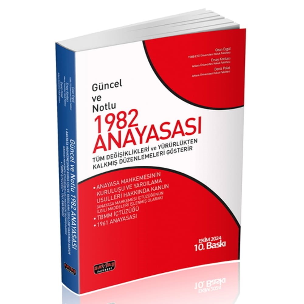 Güncel ve Notlu 1982 Anayasası