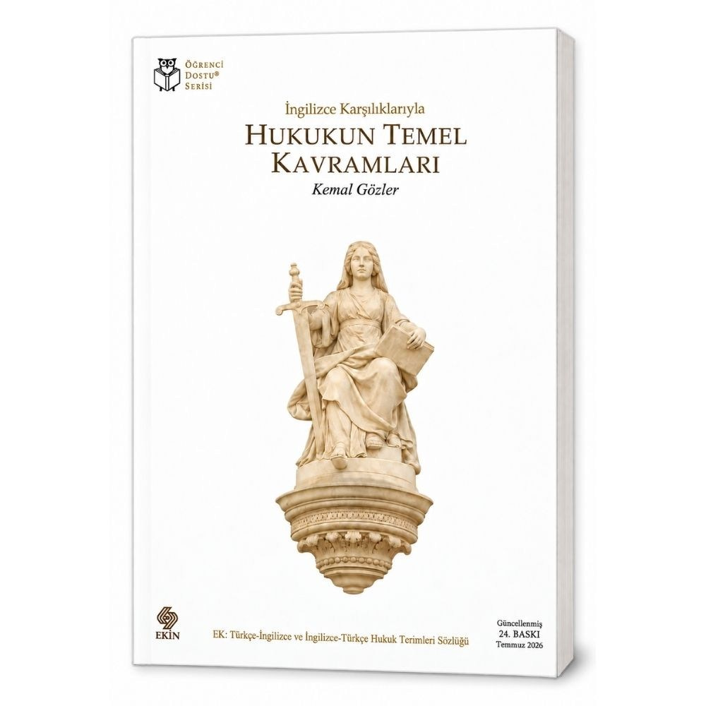 Hukukun Temel Kavramları(İngilizce Karşılıklarıyla)  kitap kapağı