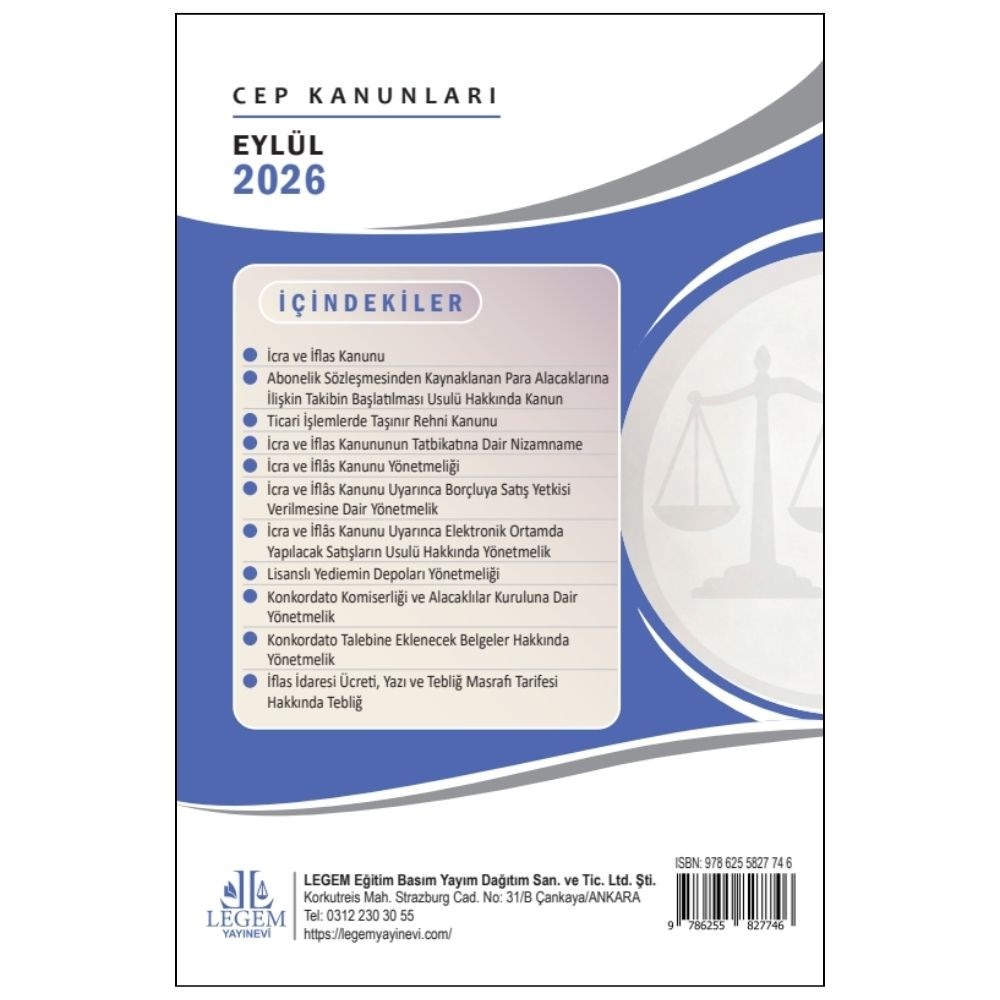 İcra ve İflas Kanunu ( Cep Kanunu )