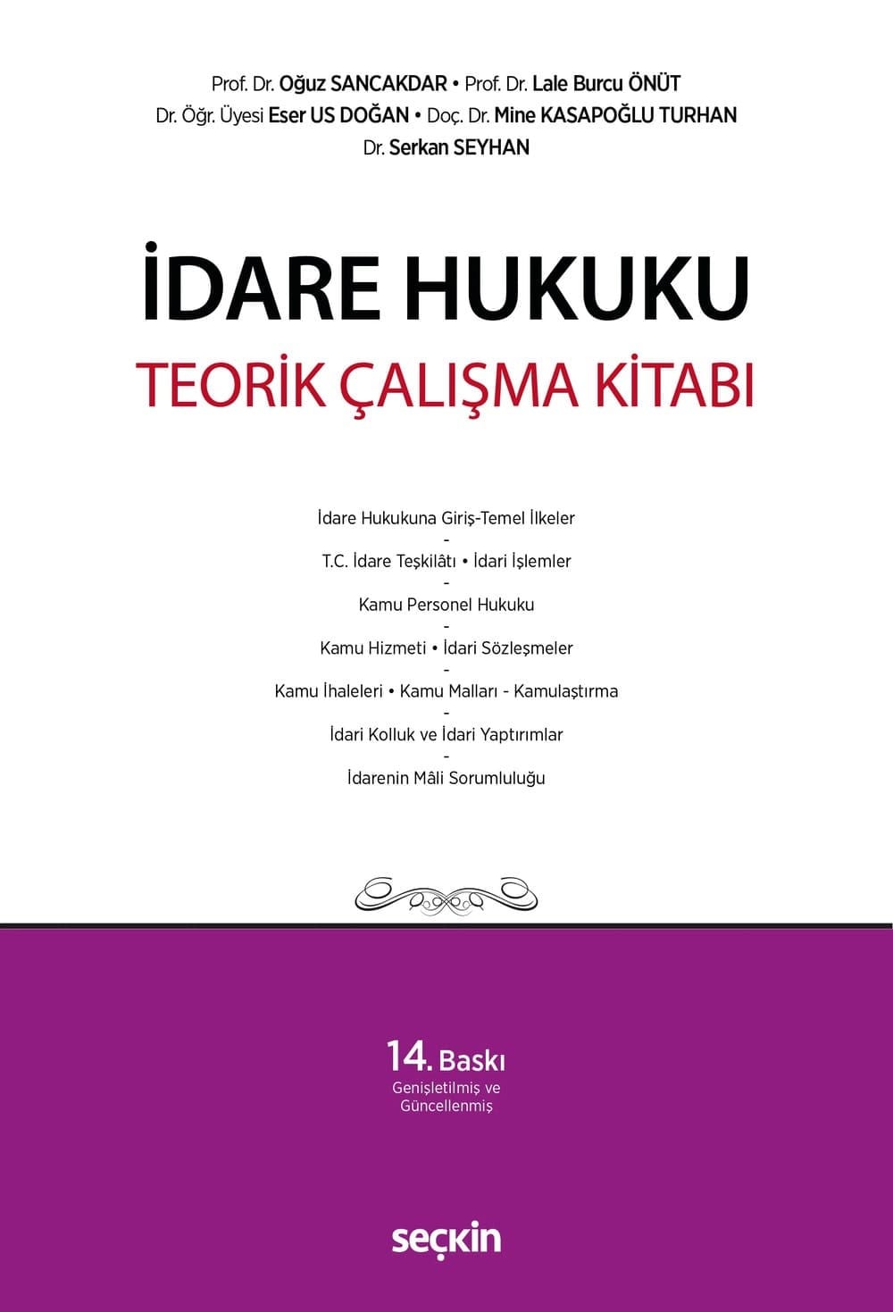 İdare Hukuku Teorik Çalışma Kitabı  kitap kapağı