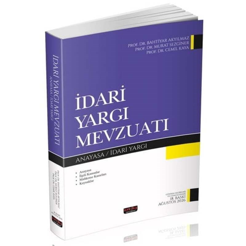 İdari Yargı Mevzuatı  kitap kapağı