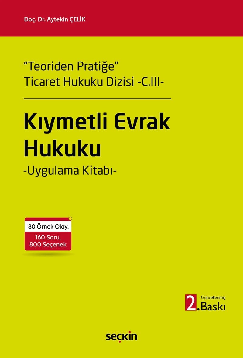 Kıymetli Evrak Hukuku Uygulama Kitabı  kitap kapağı