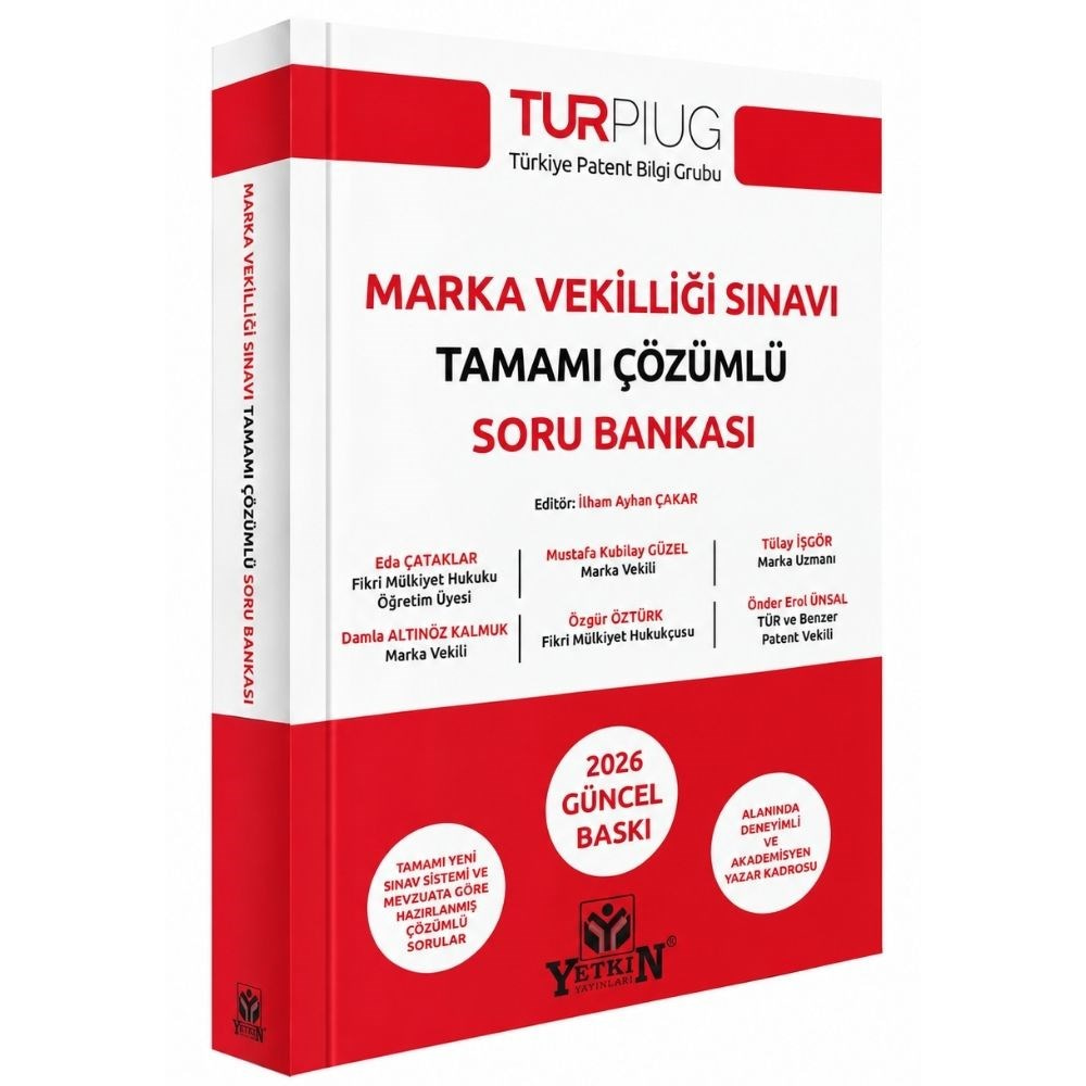 Marka Vekilliği Sınavı Tamamı Çözümlü Soru Bankası  kitap kapağı