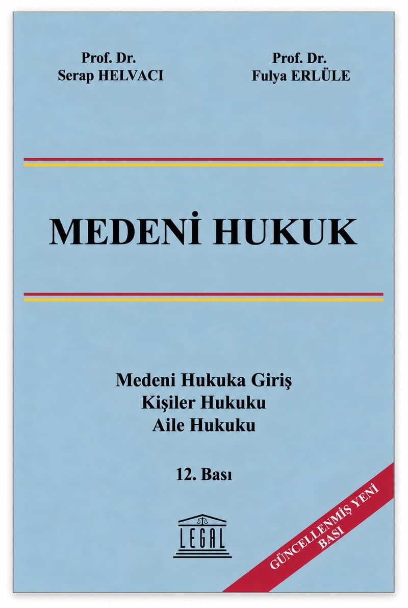 Medeni Hukuk  kitap kapağı