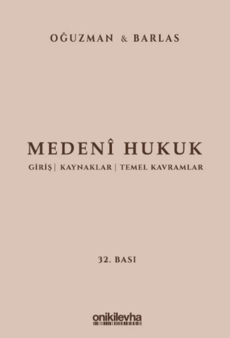 Medeni Hukuk  kitap kapağı