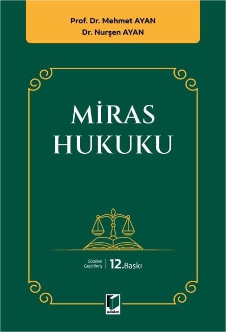 Miras Hukuku  kitap kapağı