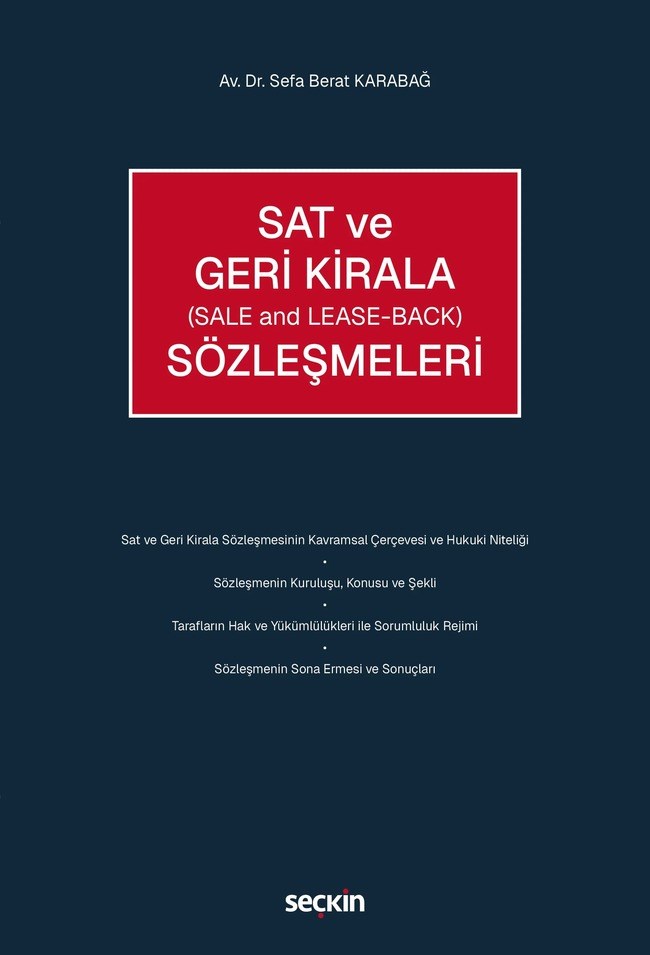 SAT VE GERİ KİRALA SÖZLEŞMELERİ