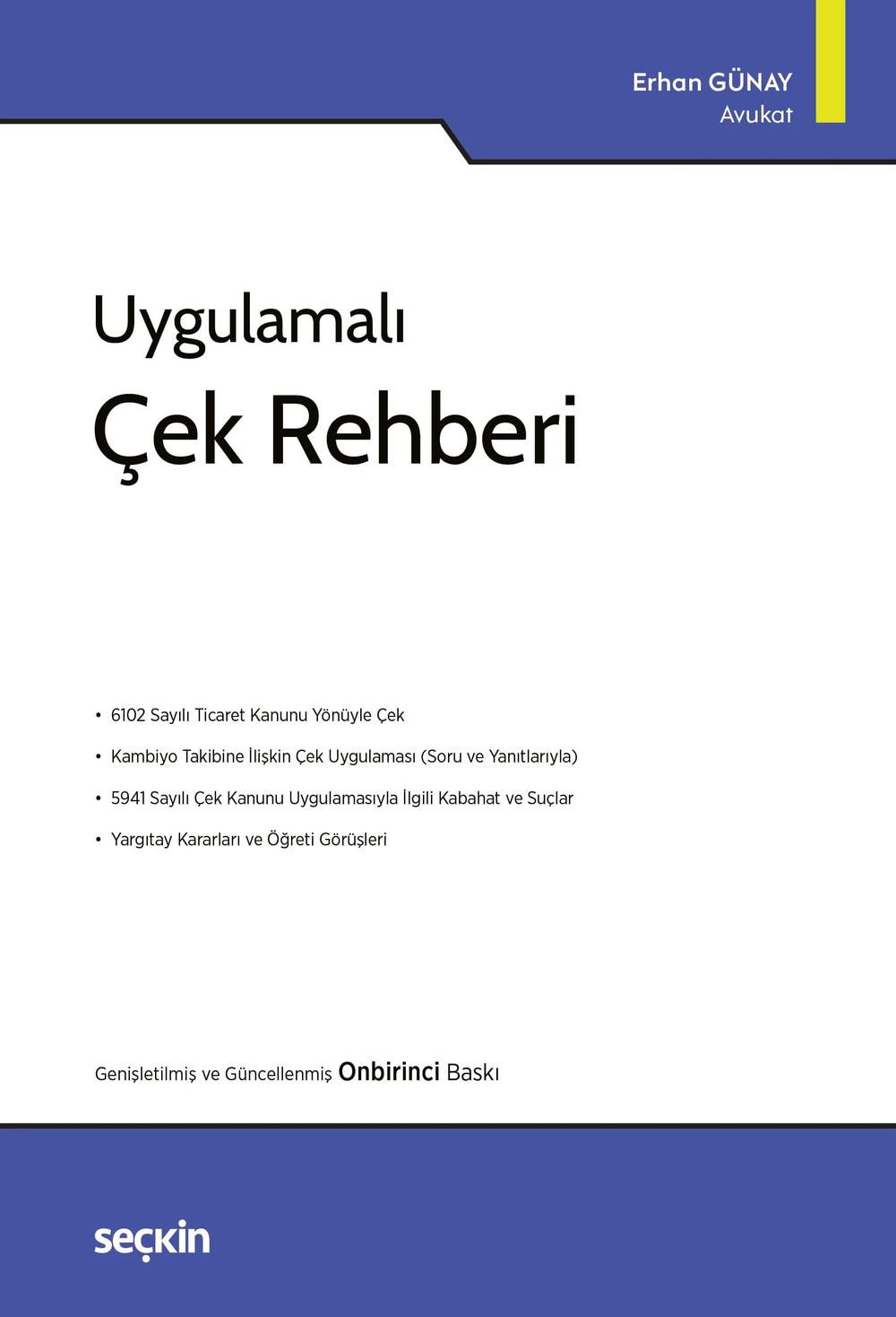 Seçkin Yayınları Uygulamalı Çek Rehberi