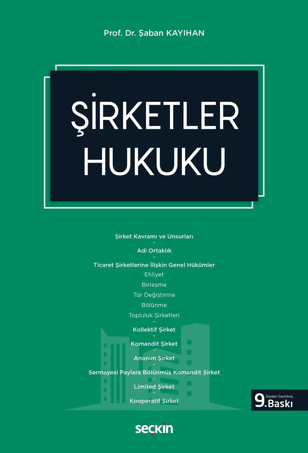 Şirketler Hukuku  kitap kapağı