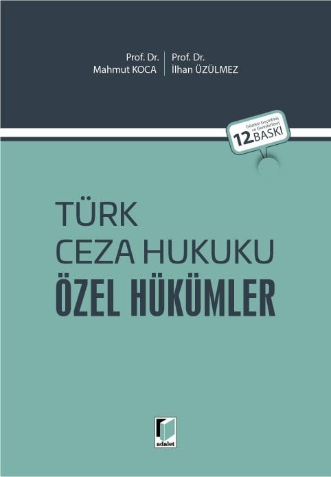 Türk Ceza Hukuku Özel Hükümler  kitap kapağı