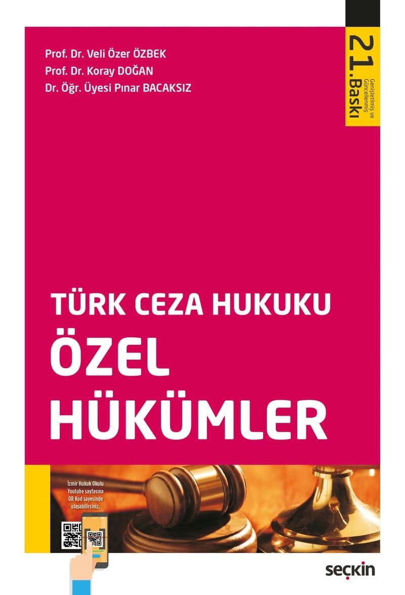 Türk Ceza Hukuku Özel Hükümler  kitap kapağı