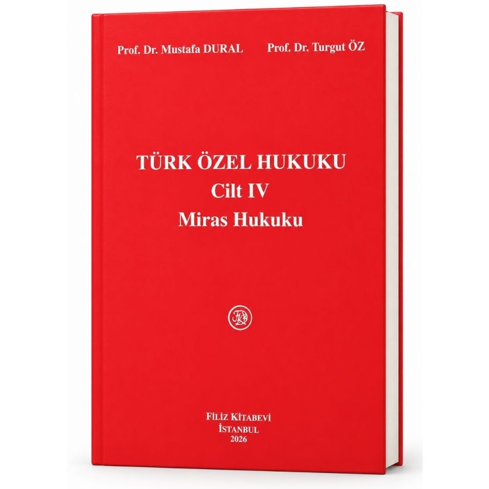 Türk Özel Hukuku Cilt IV Miras Hukuku  kitap kapağı