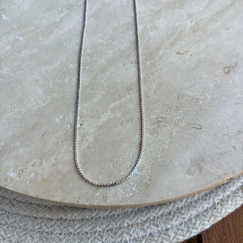 14K Özel Seri Ezme Zincir Kolye (90 cm)