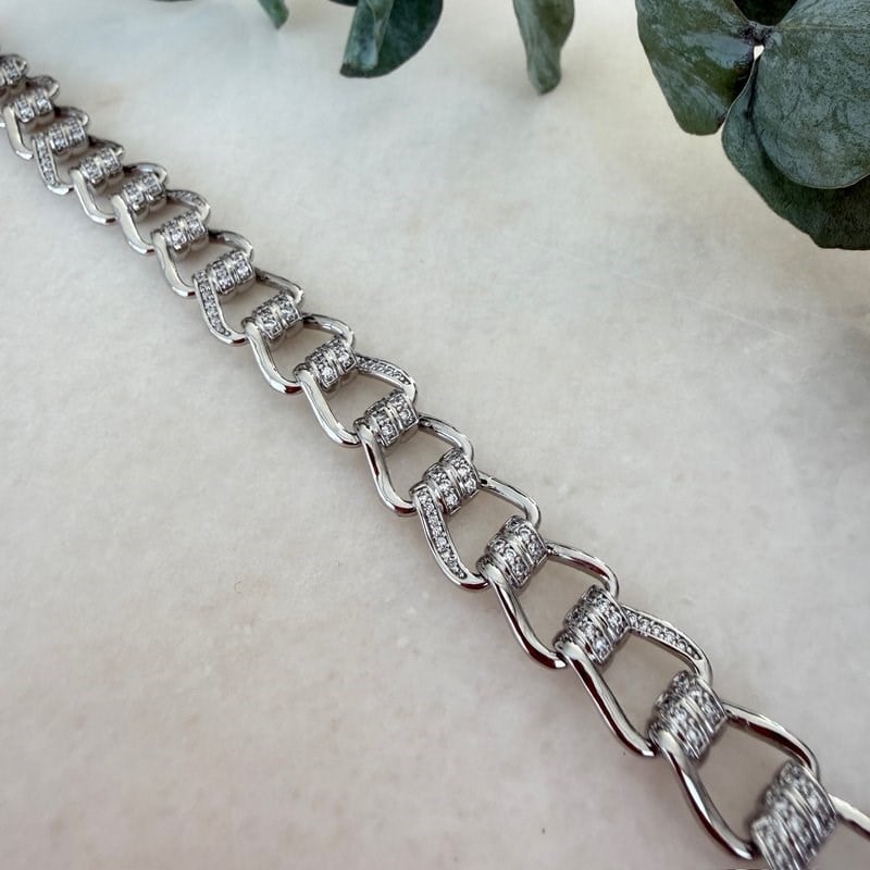14K Özel Seri İç İçe Yaylı Bileklik (17+2 cm)