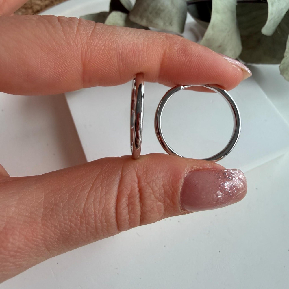 14K Özel Seri İnce Halka Küpe