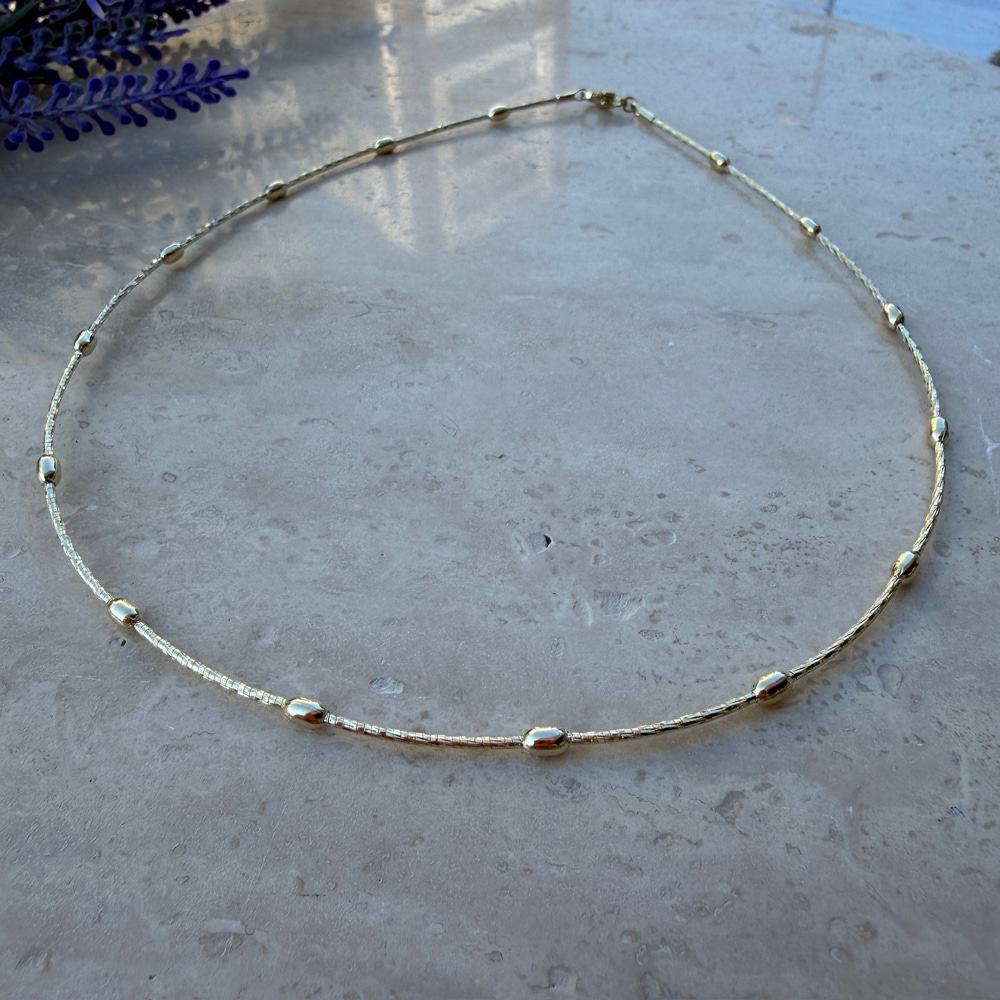 14K Özel Seri Oval Toplu Yumuşak Choker 