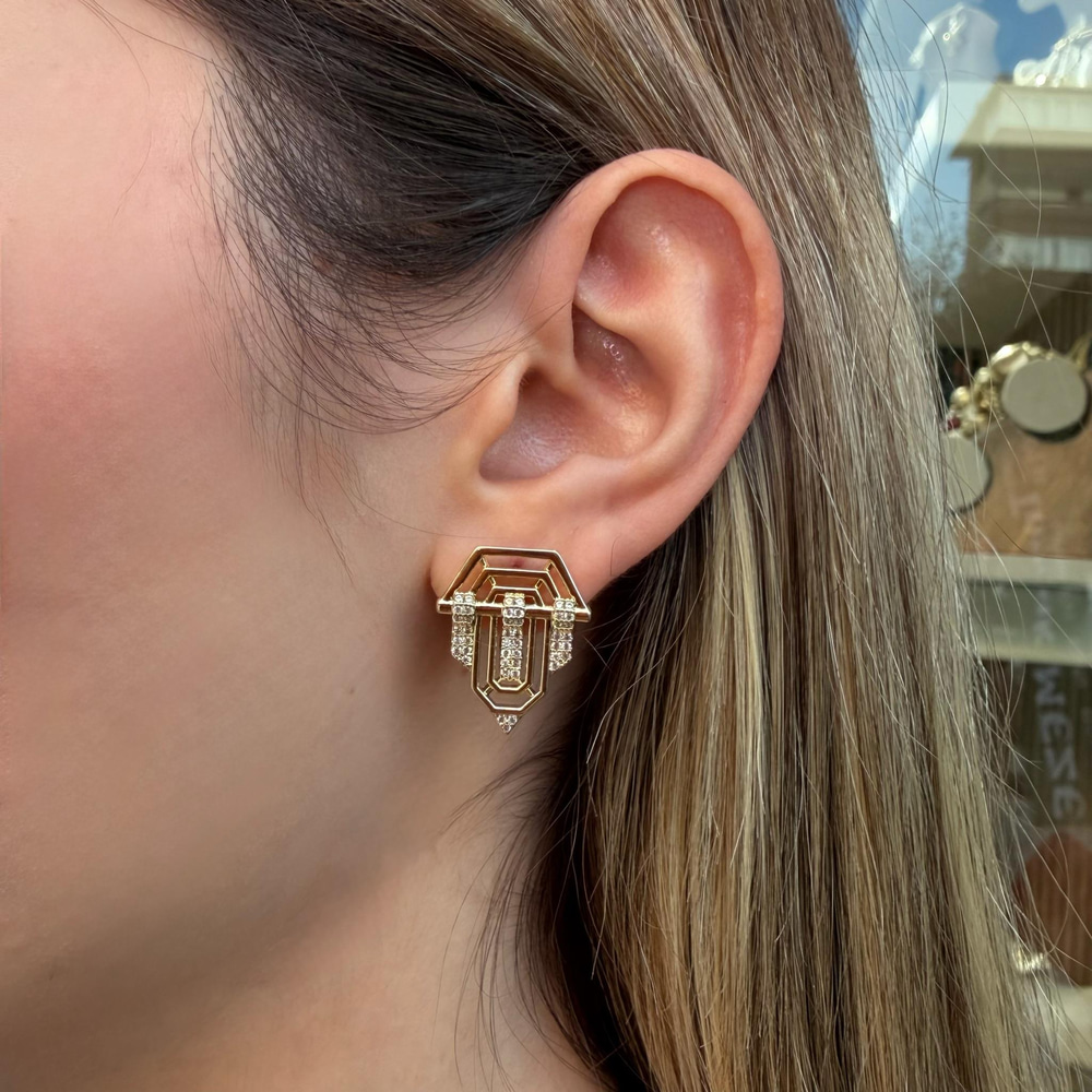 14K Özel Seri Serenay Küpe 