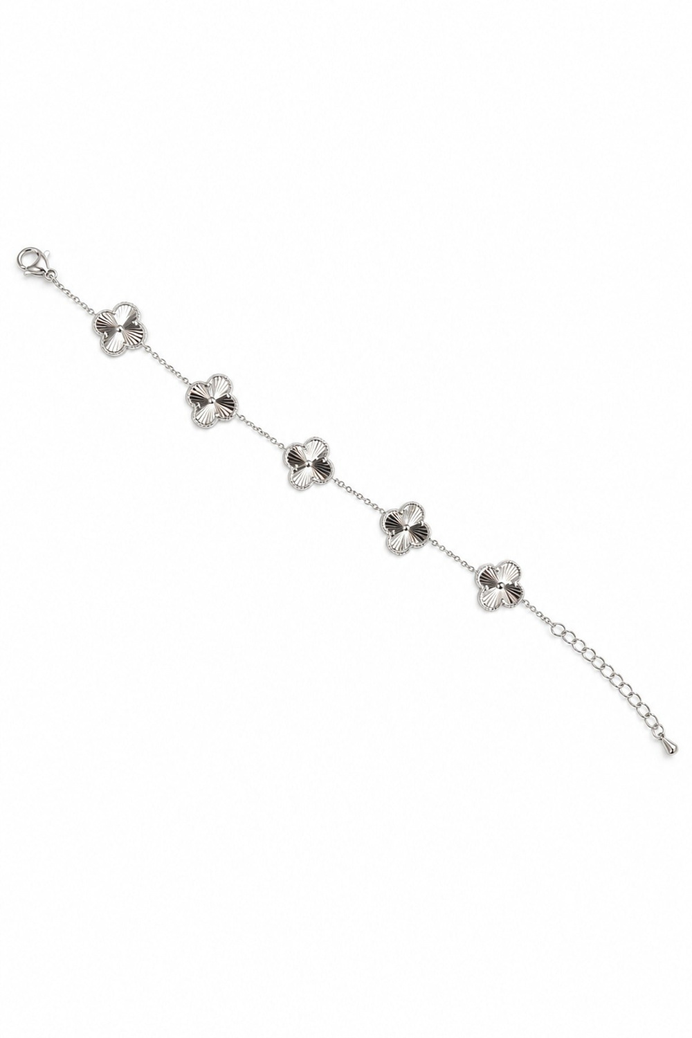 Altın Kaplama Yonca Silver Bileklik (17+5 cm)