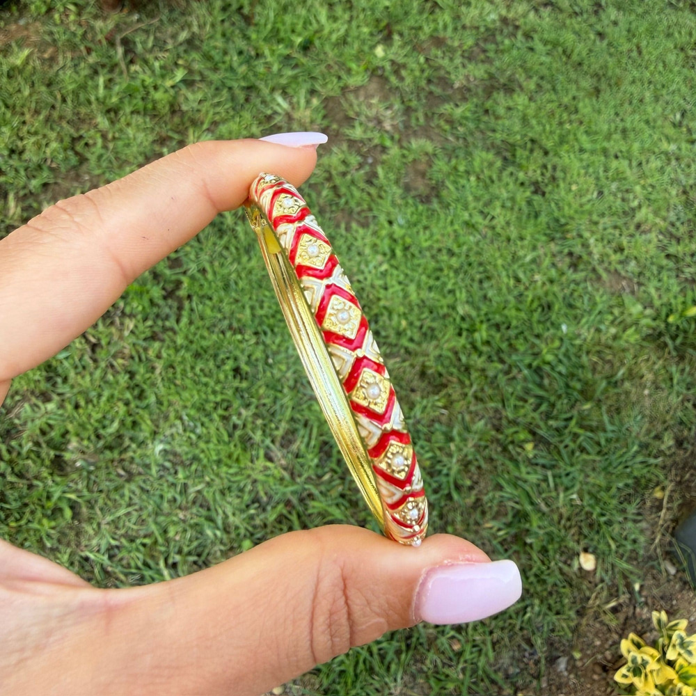 Etnik Mineli Baklava Desen Kelepçe