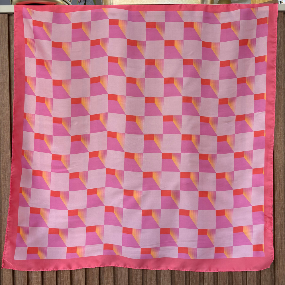 Geometrik Desen Fular (70x70)