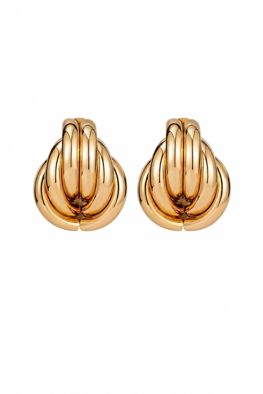Gold Sarmal Küpe