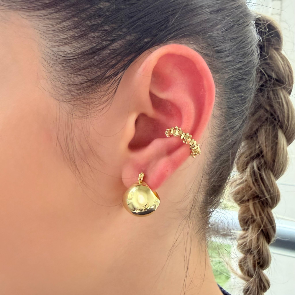Gold Tırtıklı Earcuff
