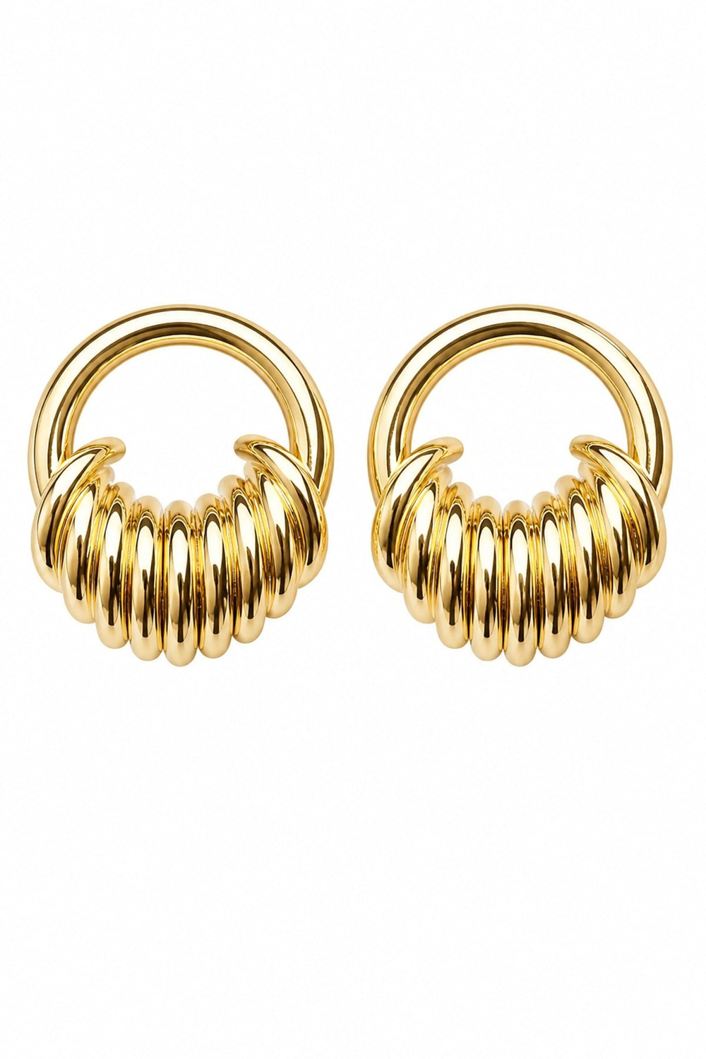 Halka Sarmallı Küpe (Gold)