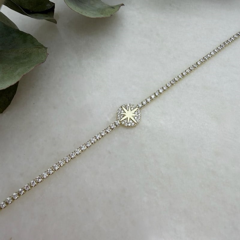 Kuzey Yıldızı Tamtur Bileklik (17+2 cm)