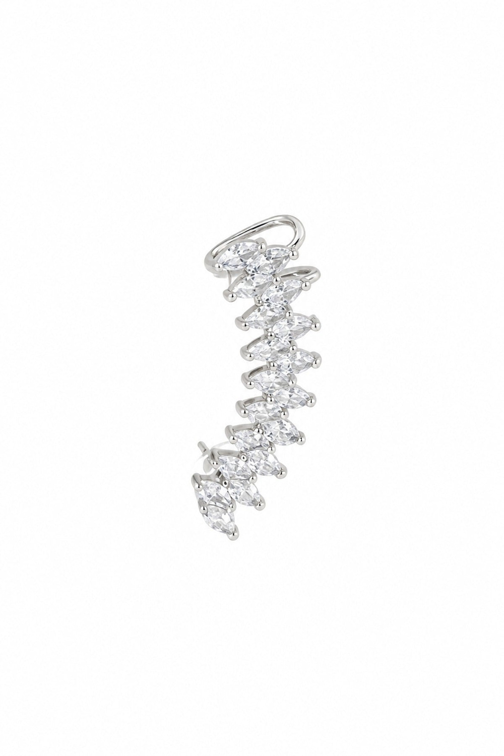 Markiz Taşlı Uzun Earcuff