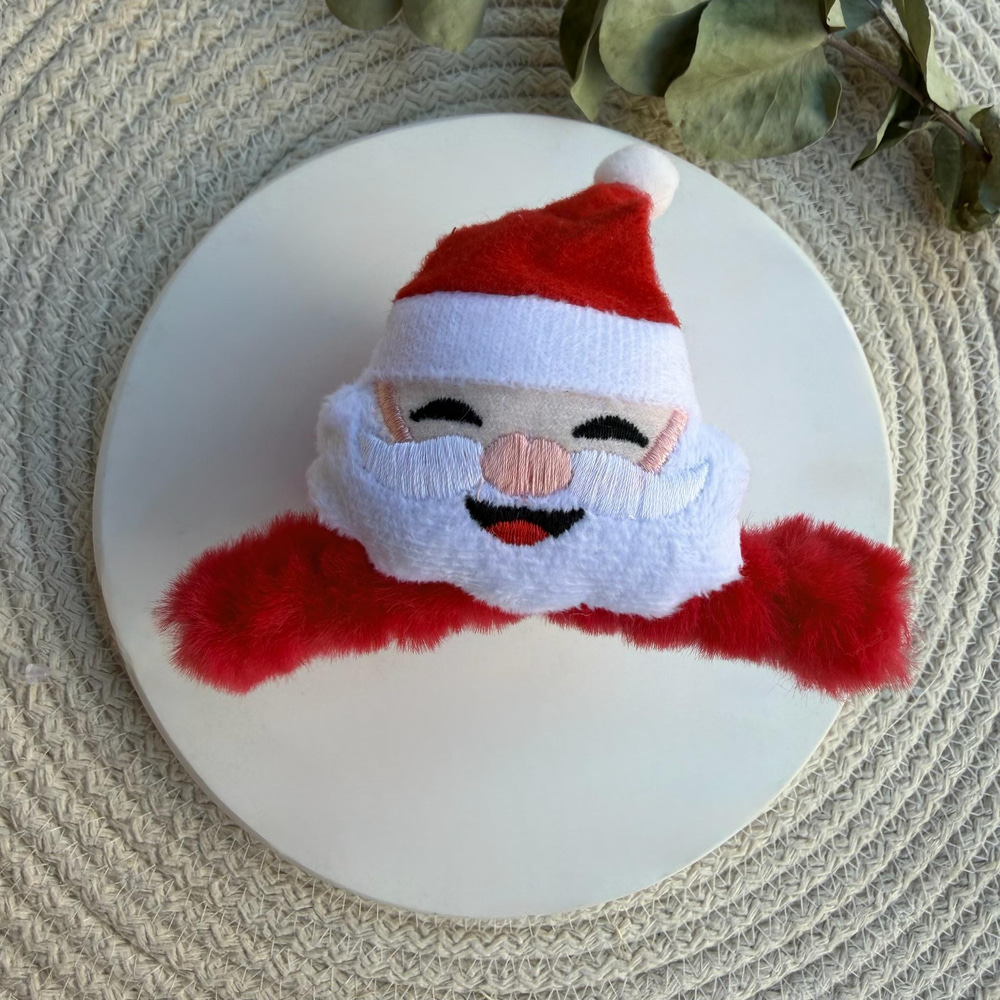 Noel Baba Puf Kıskaç Toka