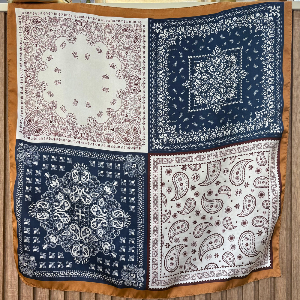 Paisley Patchwork Fular (70x70)