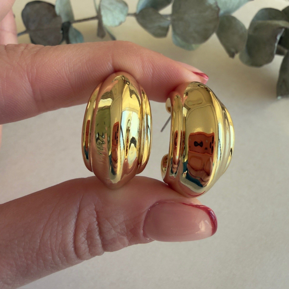 Şık Vintage Küpe -gold