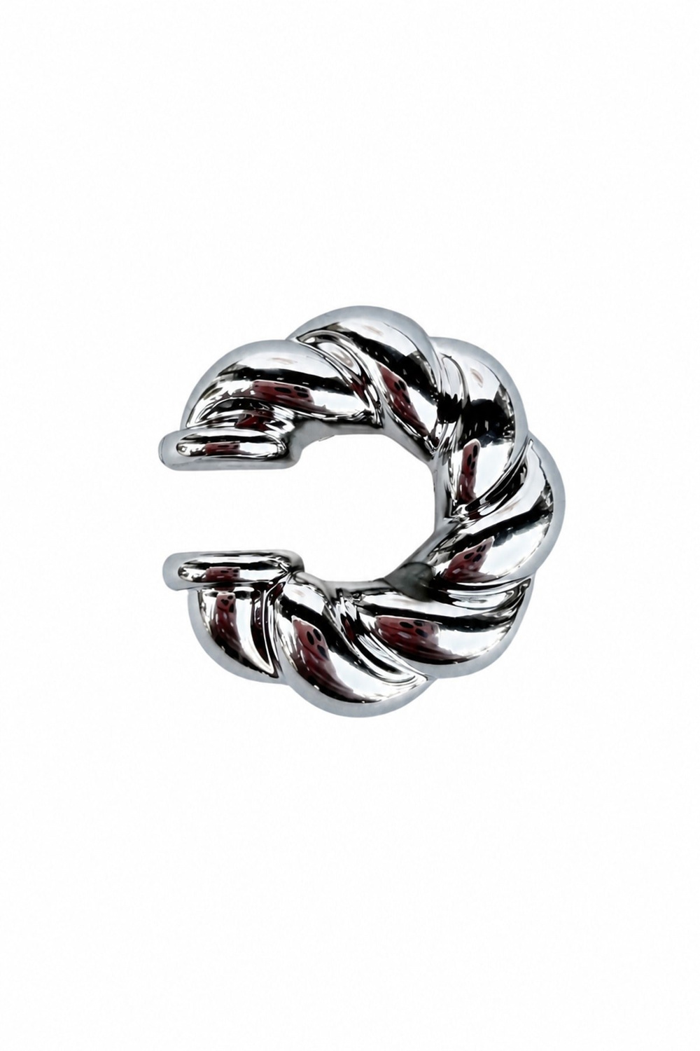 Silver Burgu C Earcuff
