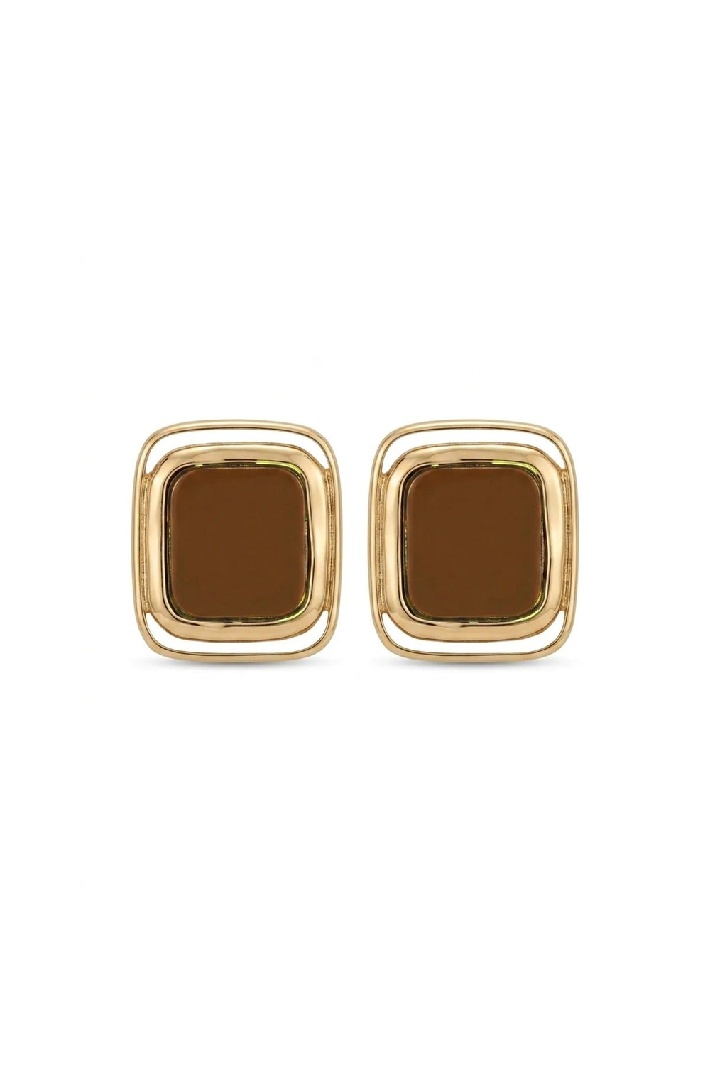 Square Mocha Küpe