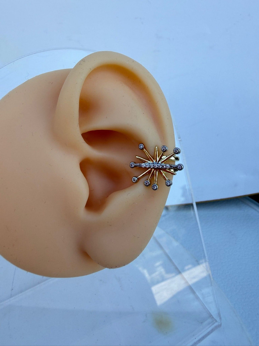 Taşlı Konfeti Earcuff