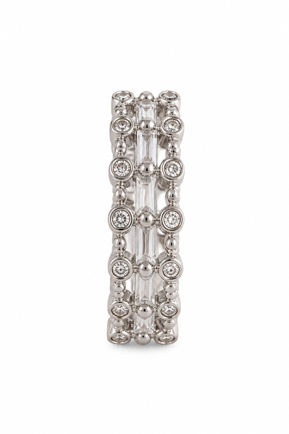 Taşlı Vintage Şık Yüzük-silver