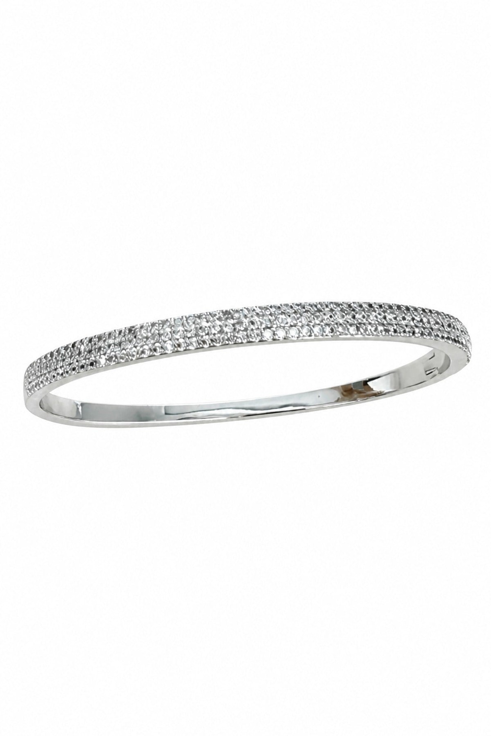 Zirkon Taşlı Silver Kelepçe