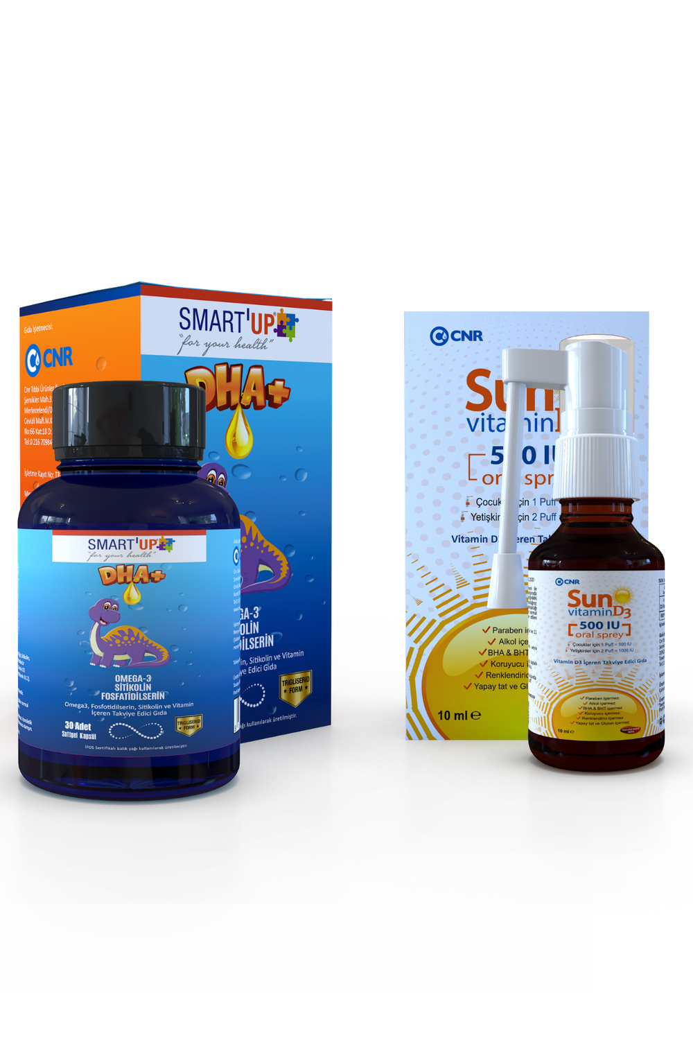 Smart Up Omega 30 Kapsül + Sun Vitamin D3 Sprey