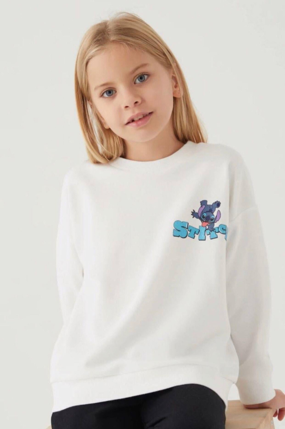 STITCH BEYAZ ÇOCUK SWEATSHIRT